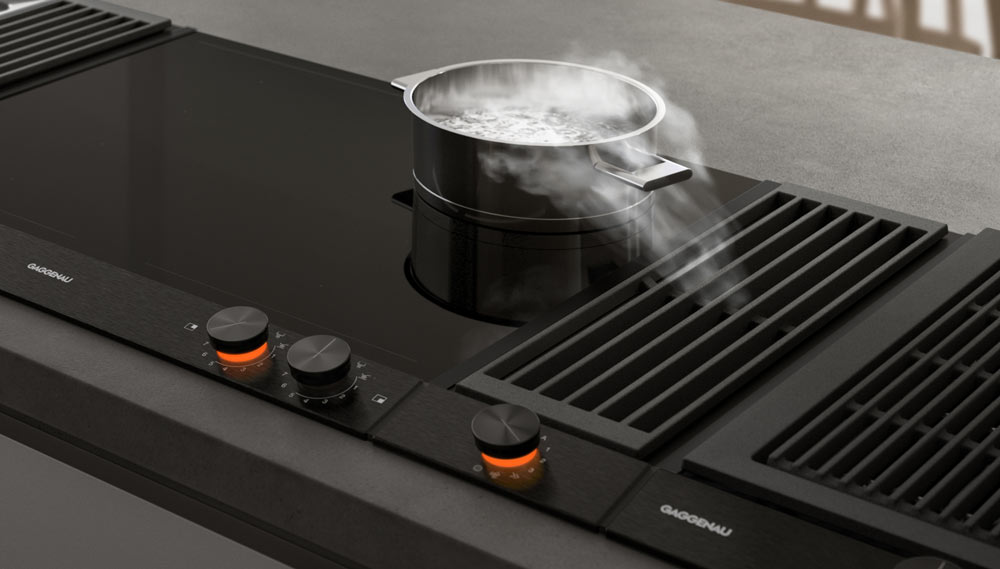 Gaggenau Vario Muldenlüftung. CITY KÜCHEN BERLIN ist Gaggenau Masterpartner.